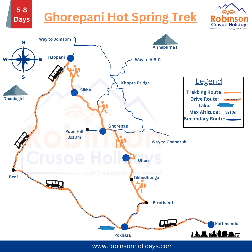 Ghorepani Hot Spring Trek